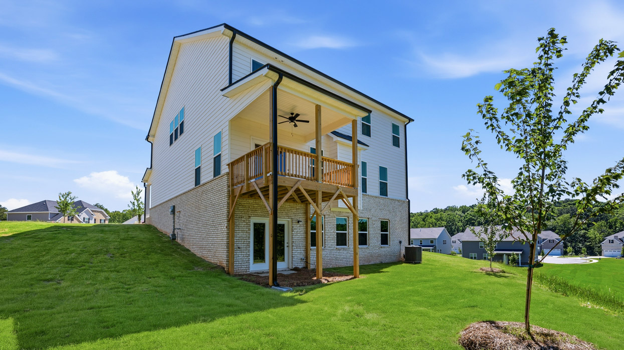 rear exterior basement