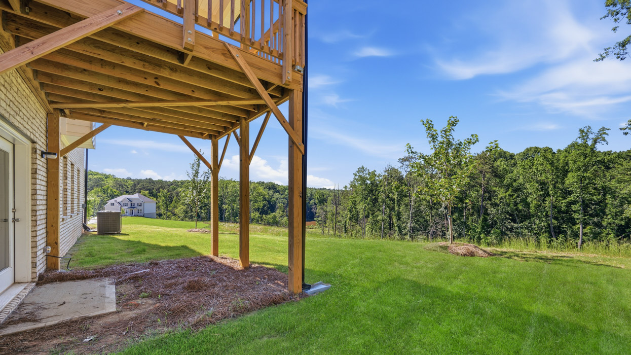 rear exterior basement patio