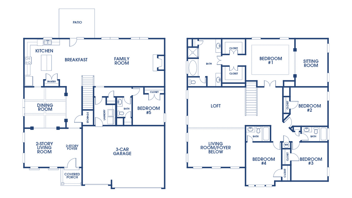blue floor plan