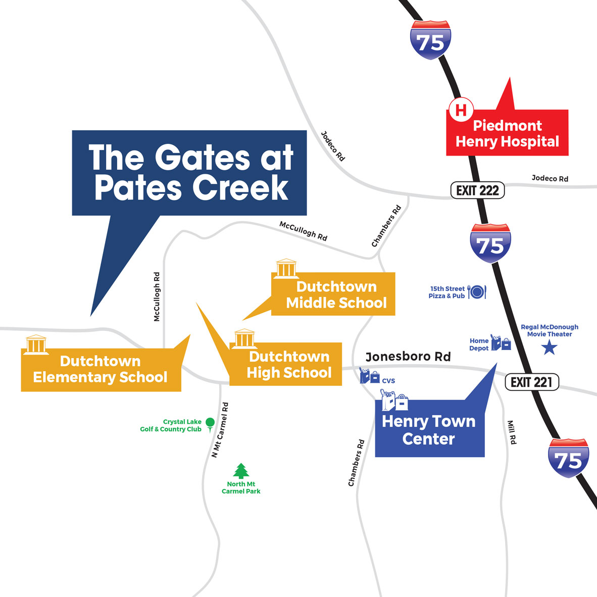 New Homes in The Gates at Pates Creek HAMPTON, GA D.R. Horton