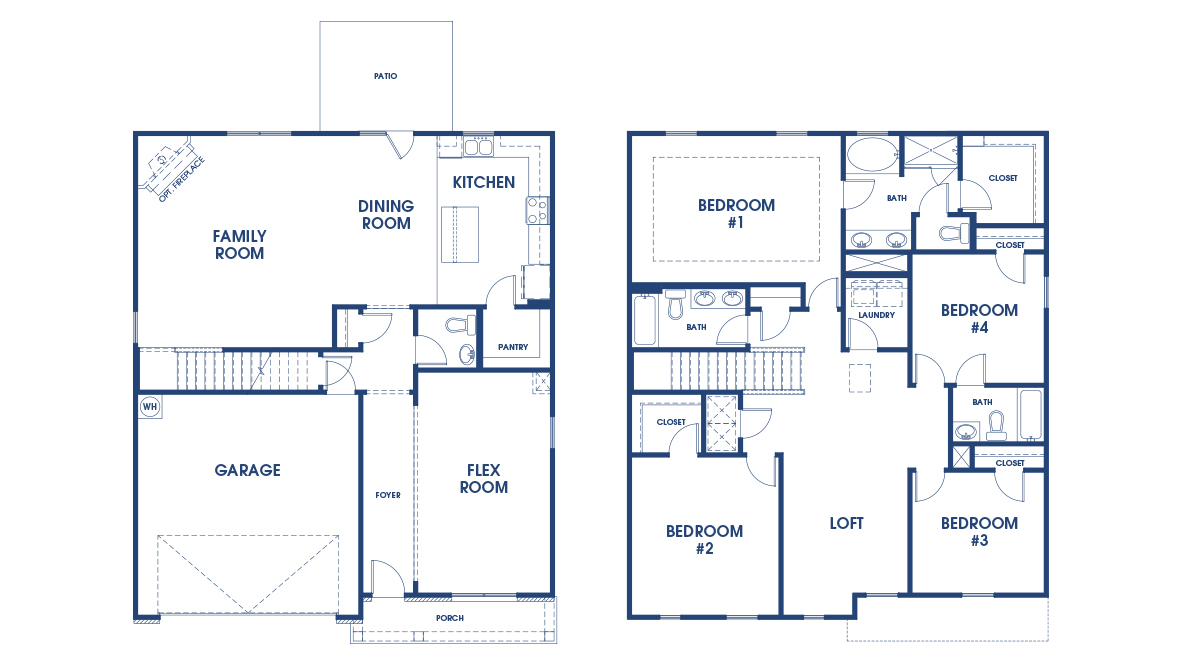 Floor Plan in The Gates at Pates Creek HAMPTON, GA D.R. Horton