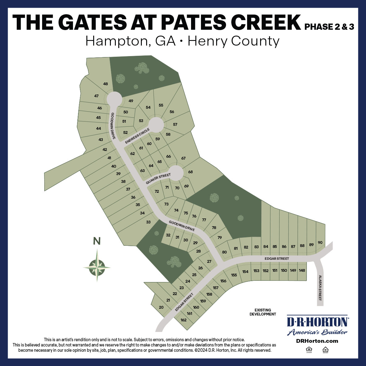 New Homes in The Gates at Pates Creek HAMPTON, GA D.R. Horton