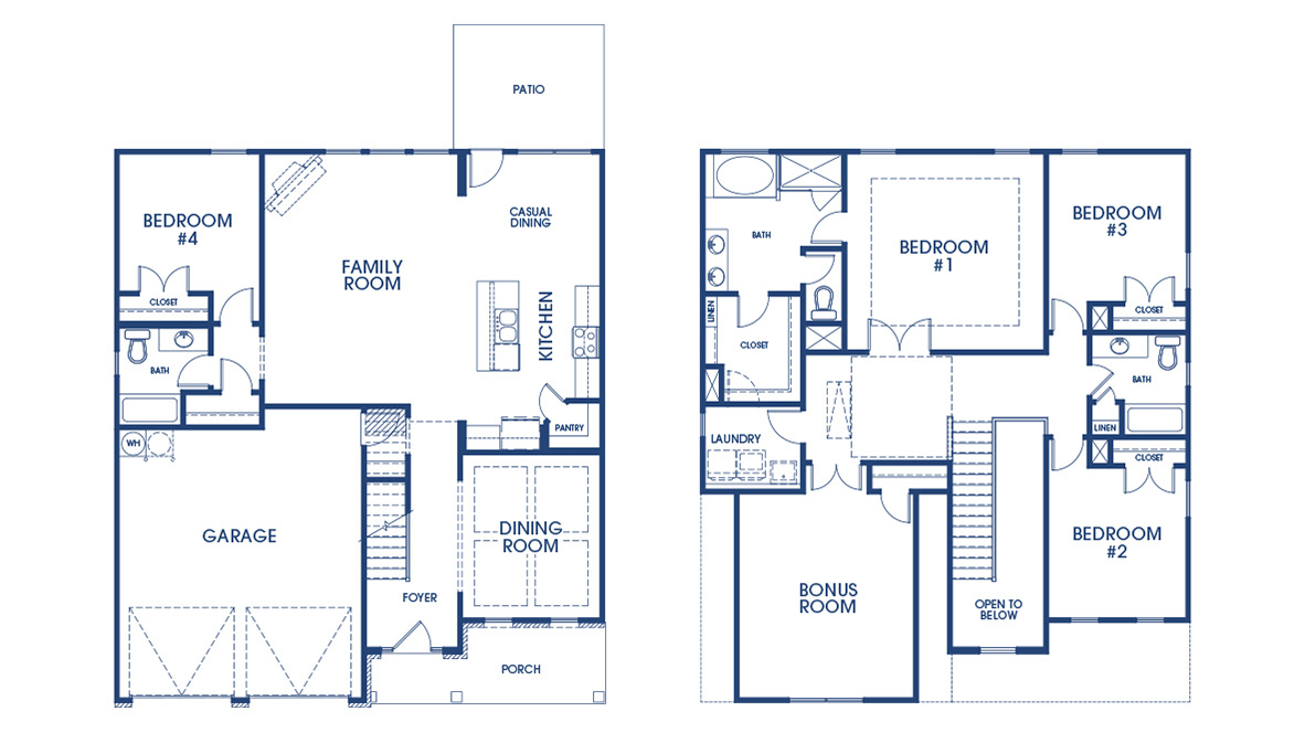 blue floor plan