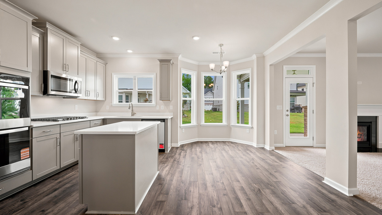 Kitchen and breakfast nook view