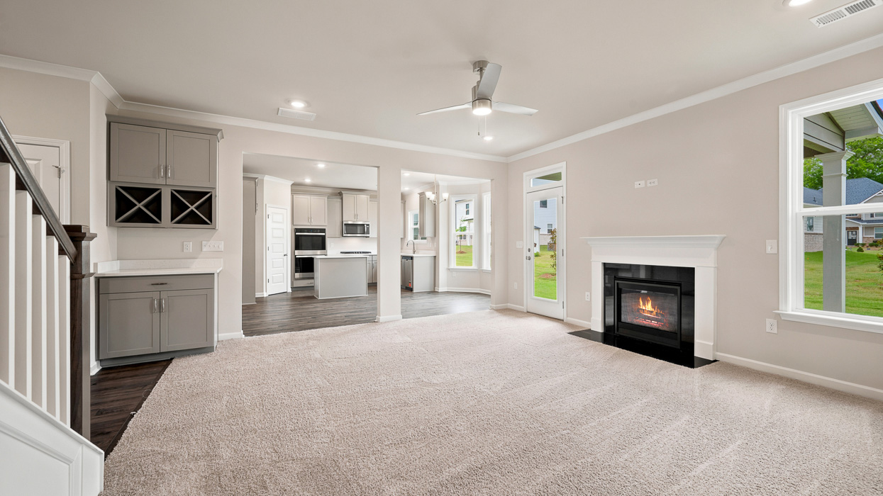 Great Room with fireplace