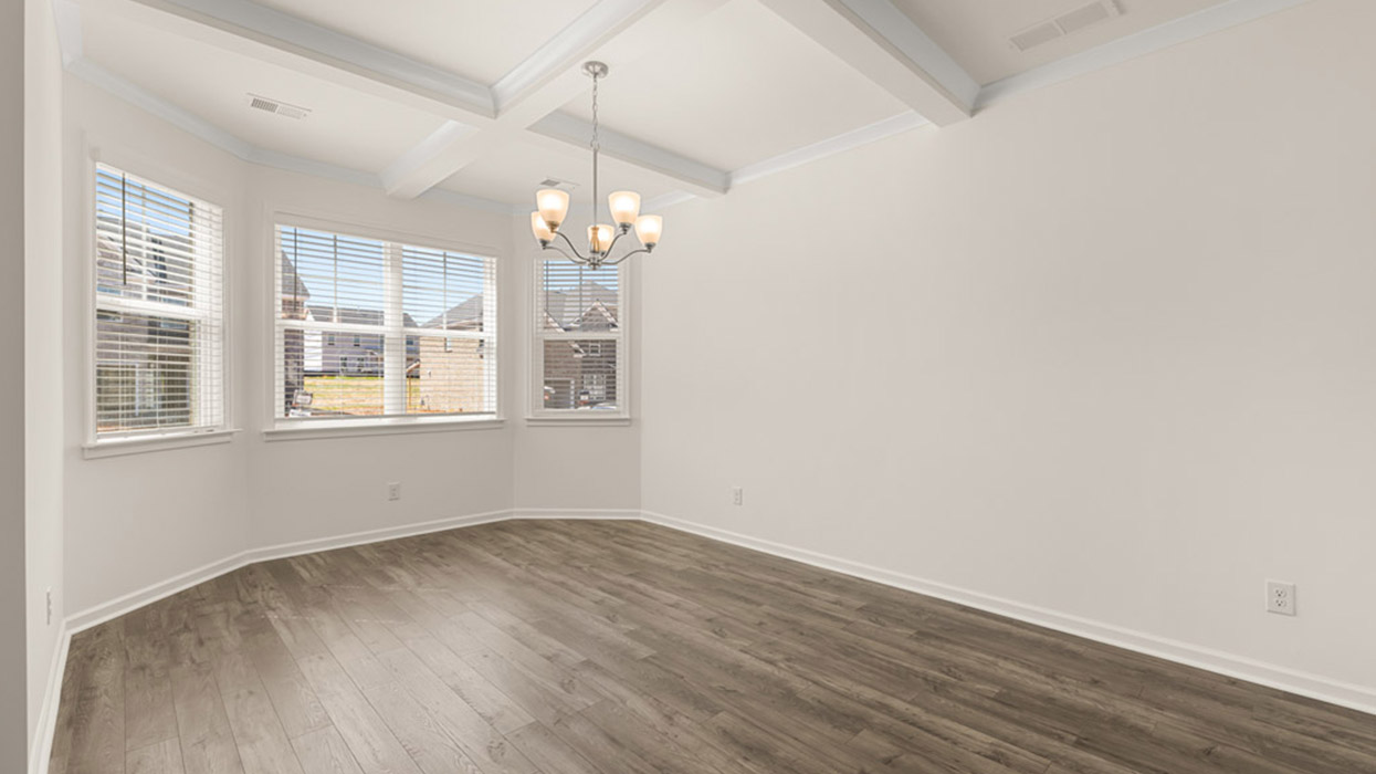 dining room with natural light