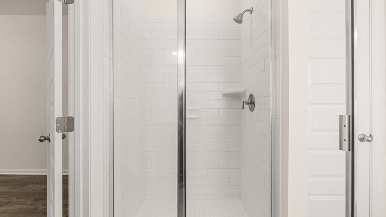 primary bathroom stand-up shower