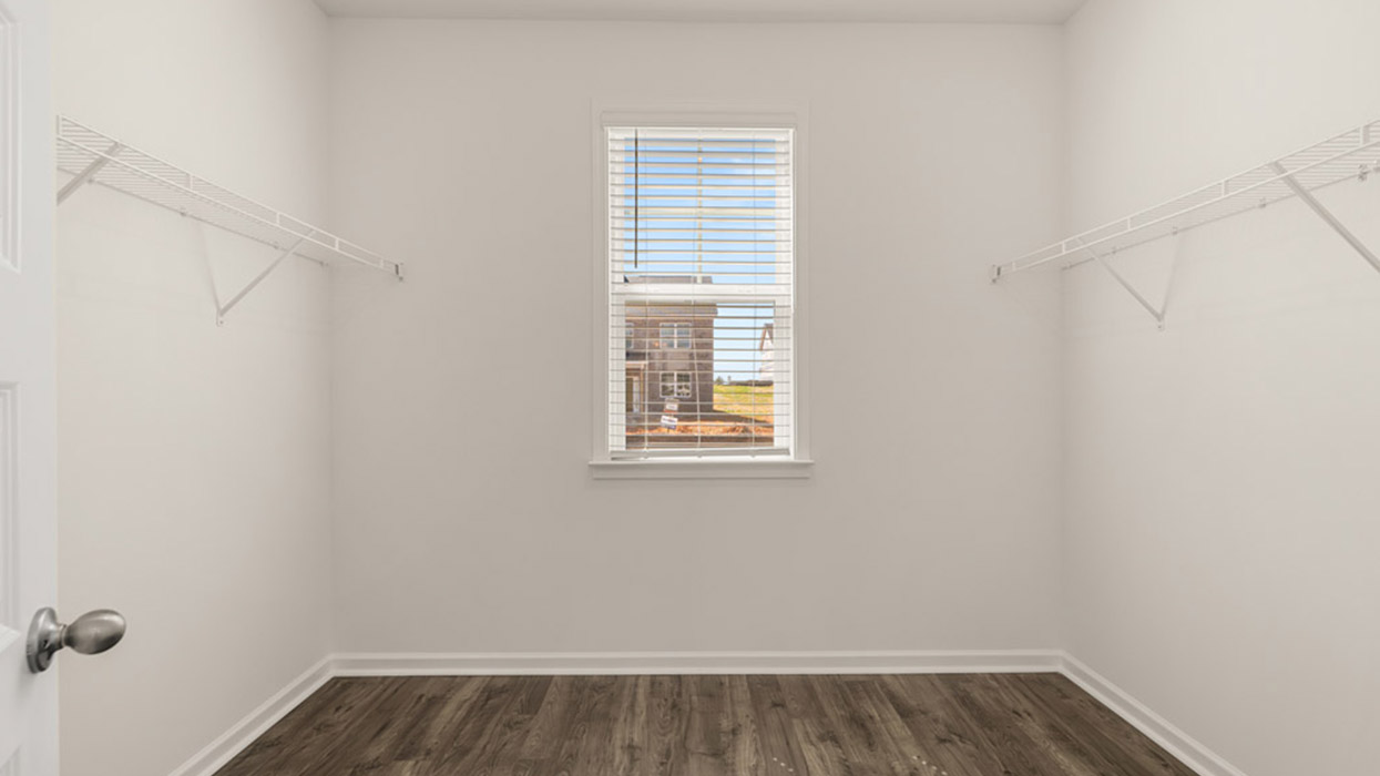 primary walk-in closet with natural light