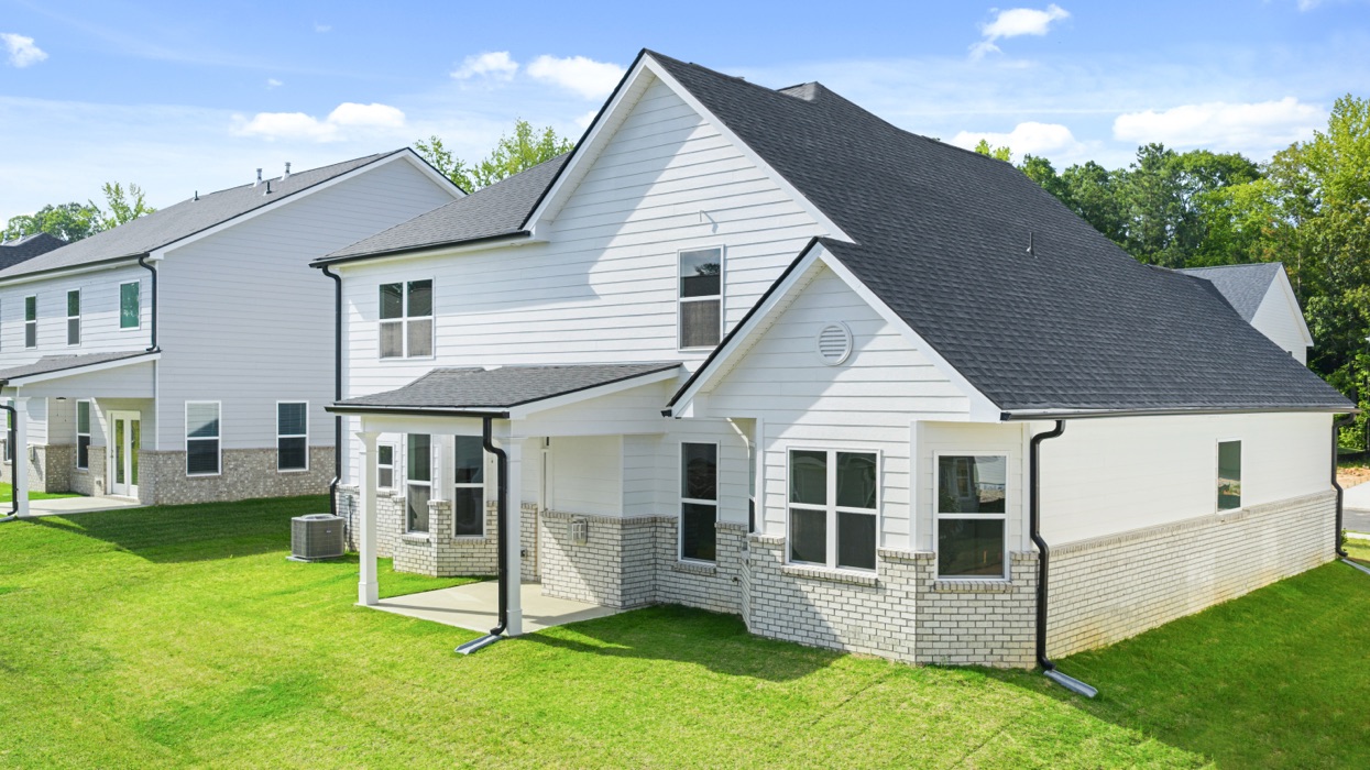 single family two-story rear