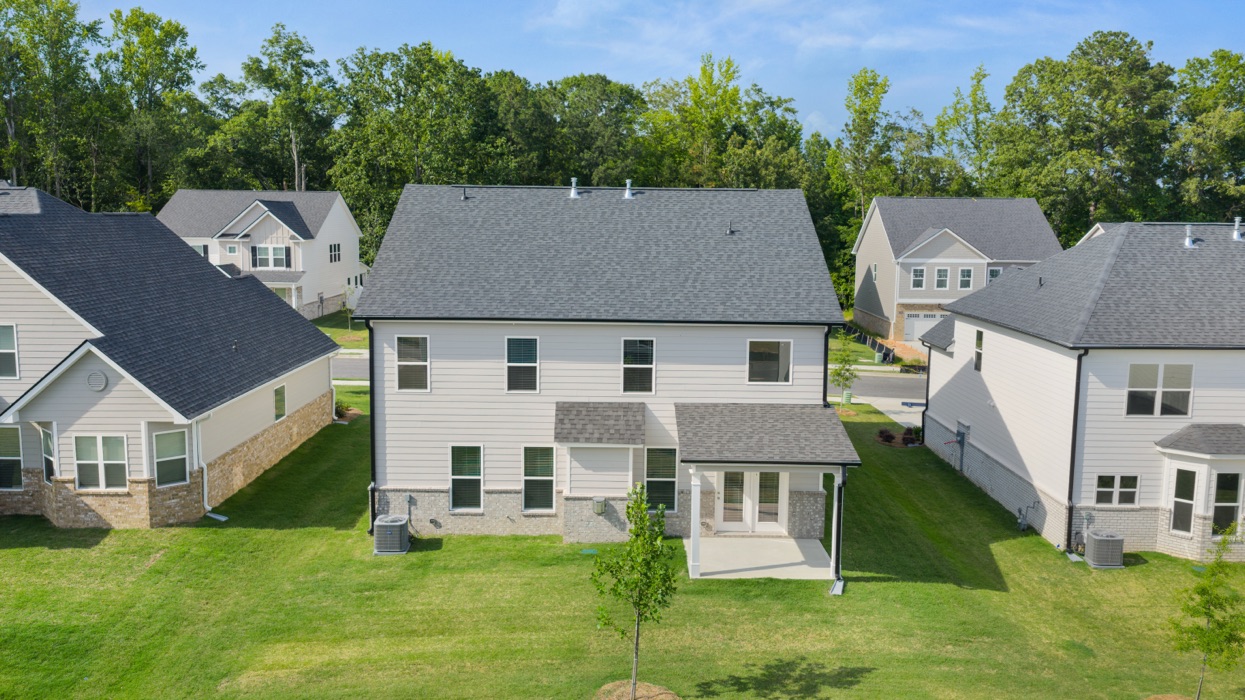 single family two-story rear