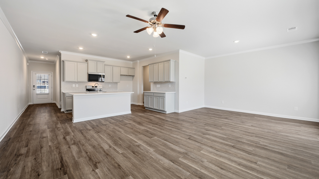 angled view of the kitchen