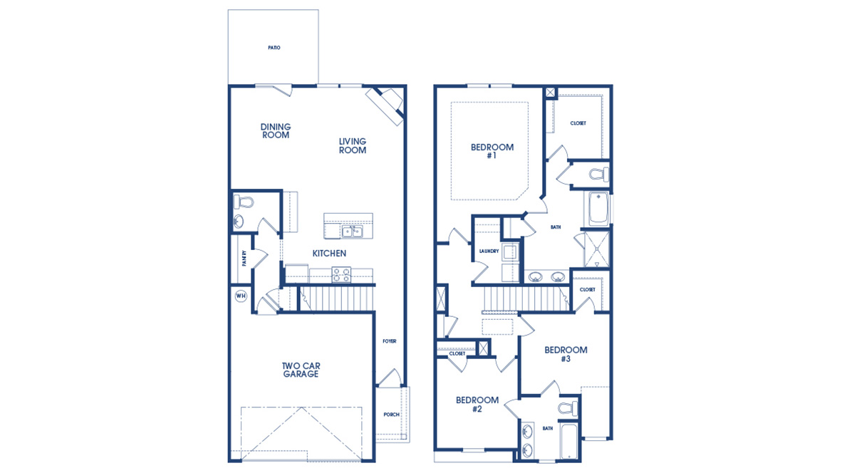 blue floor plan