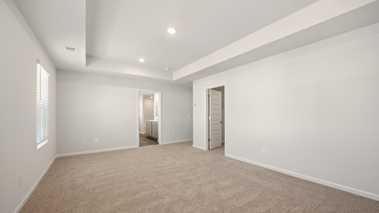 angled primary bedroom