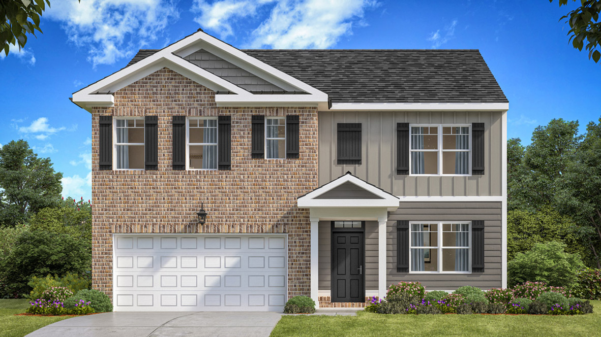 single family two story home