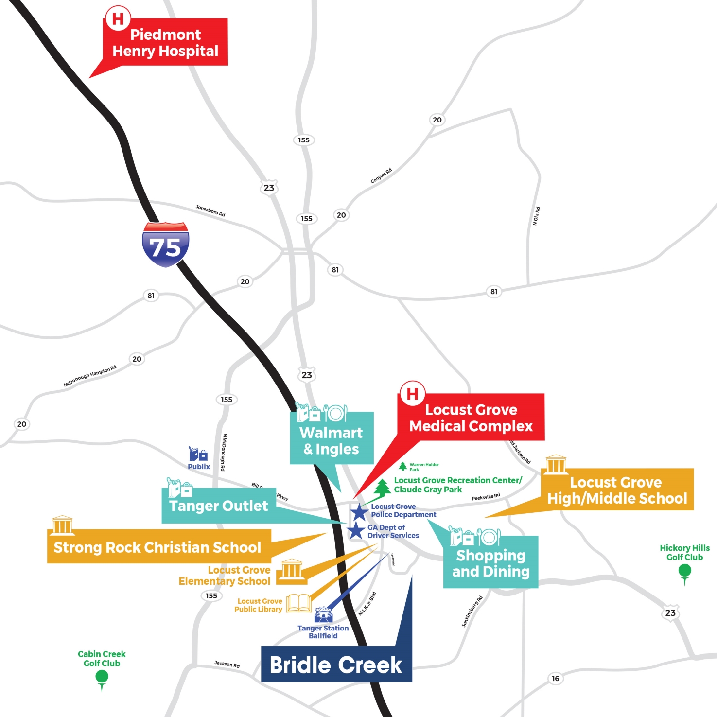 New Homes in Bridle Creek LOCUST GROVE, GA D.R. Horton