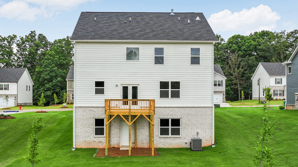 exterior rear with basement