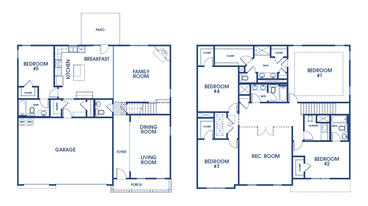 blue floor plan