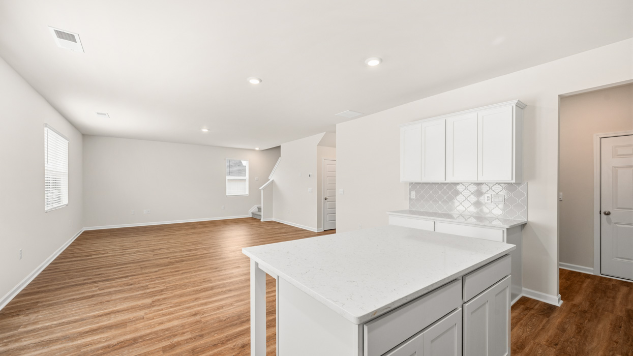 angled living room from kitchen