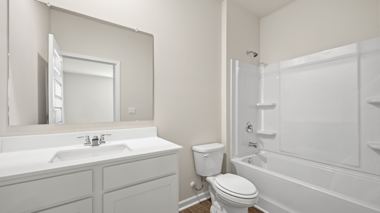 bathroom with single sink