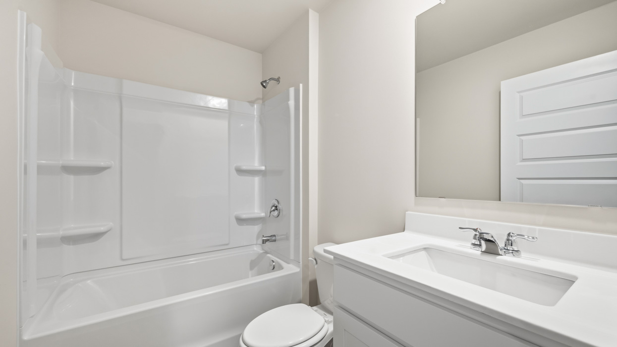bathroom with single sink