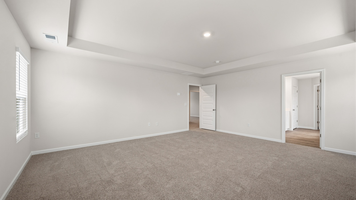 angled primary bedroom