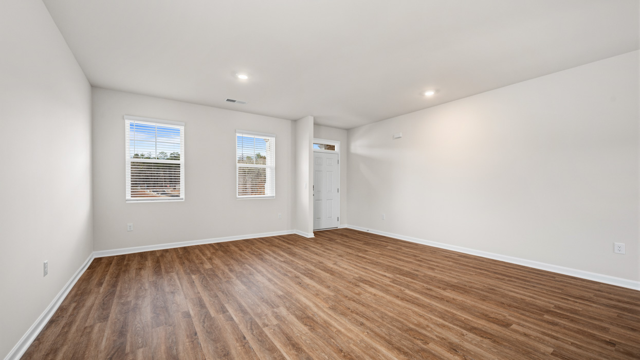 angled flex room with natural light