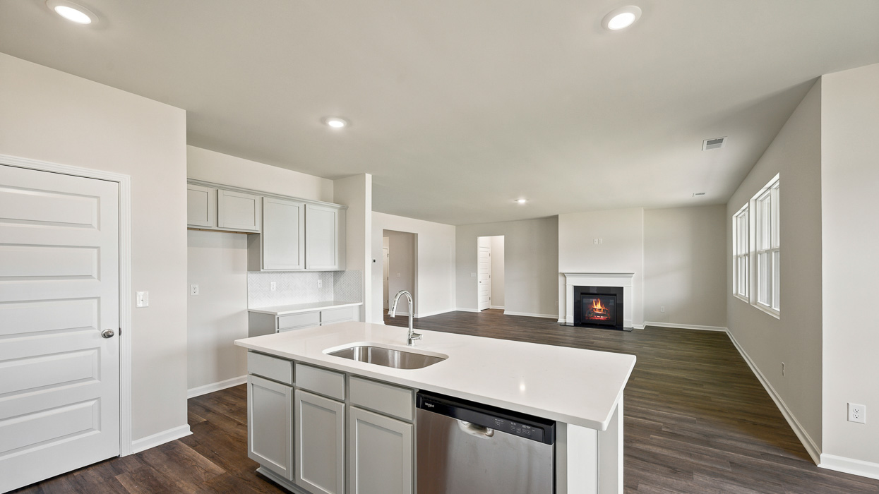 living room from kitchen