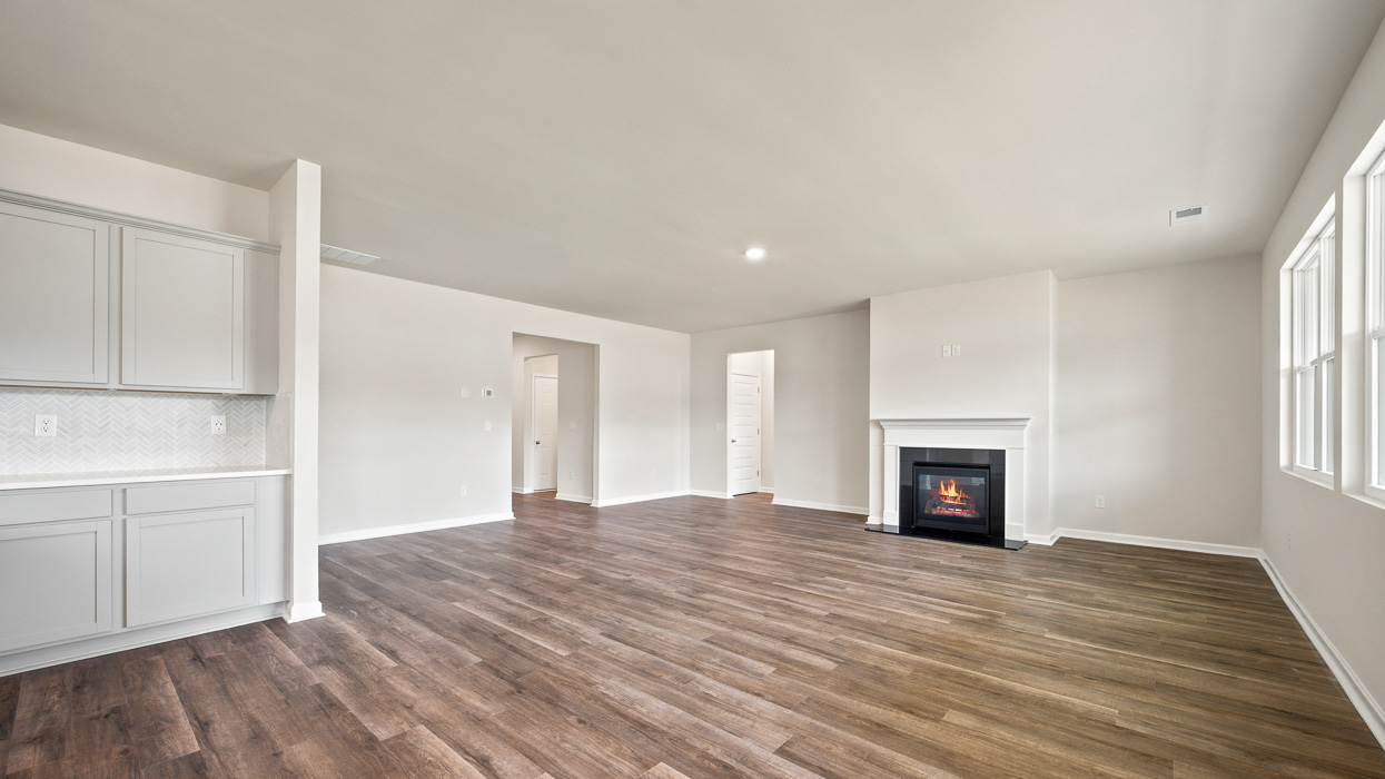 angled living room