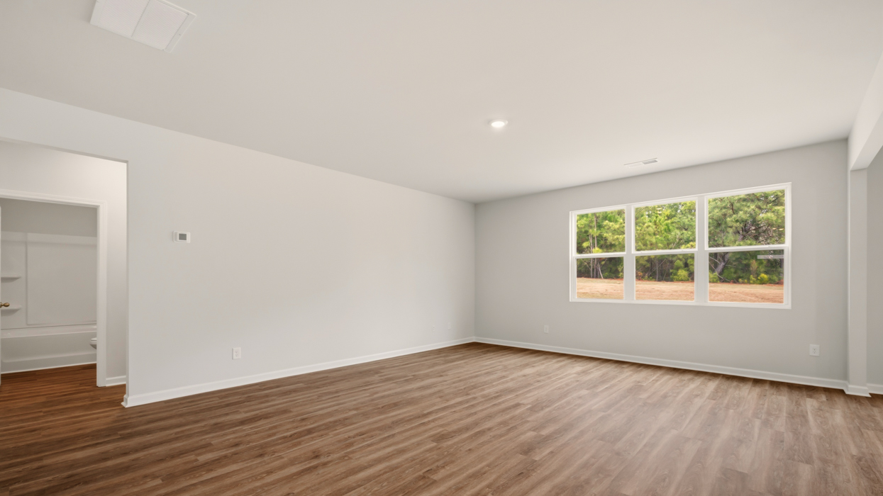 angled living room with natural light