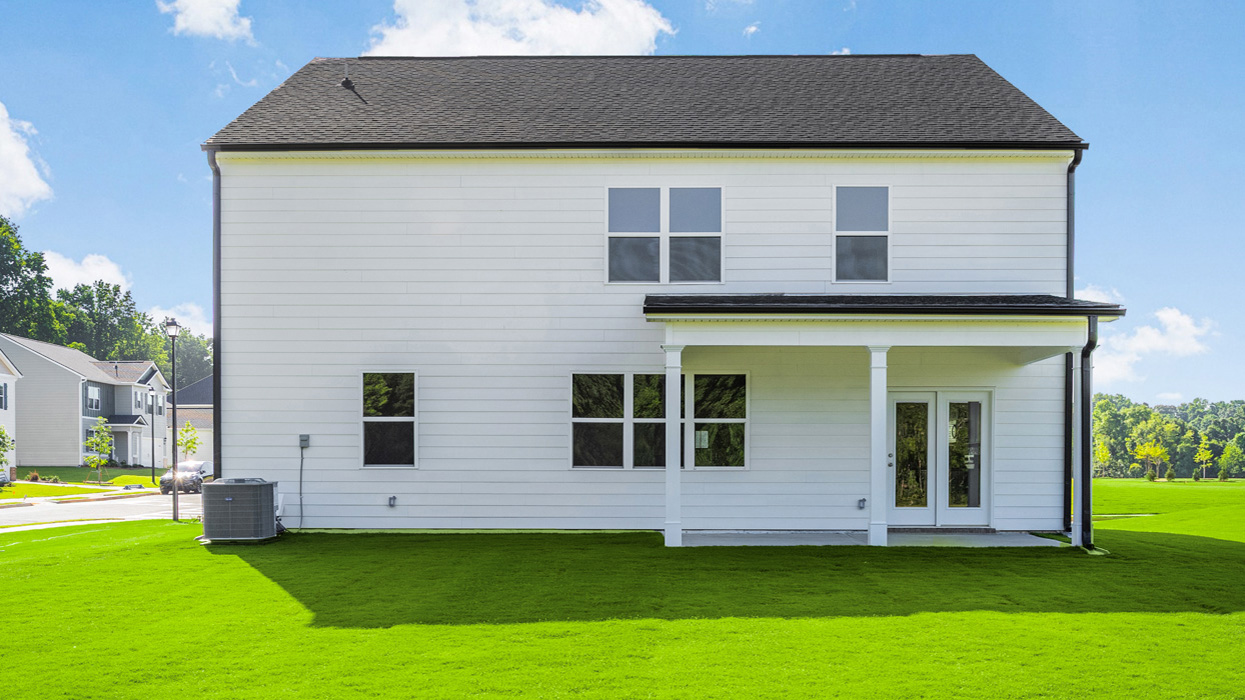 single family two-story rear