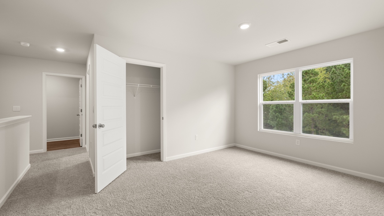 angled upstairs loft with natural light