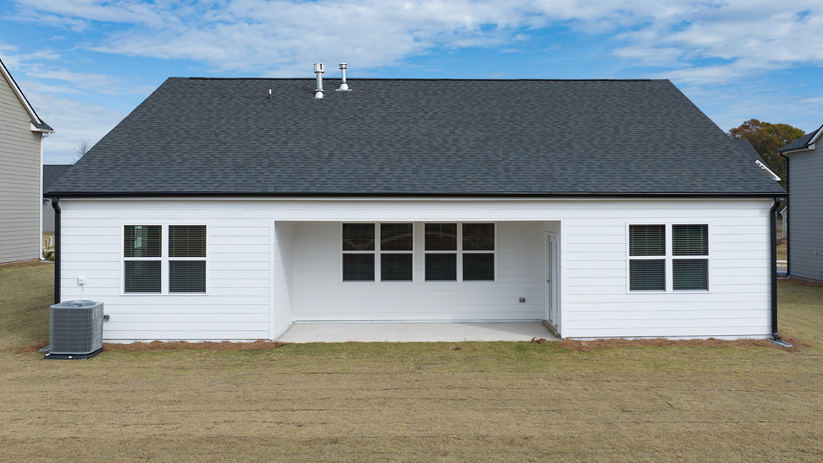 single family ranch rear
