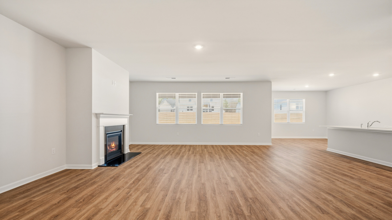 living room with natural lighting