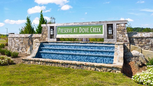 Preserve at Dove Creek entry