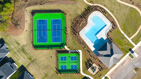pool and tennis
