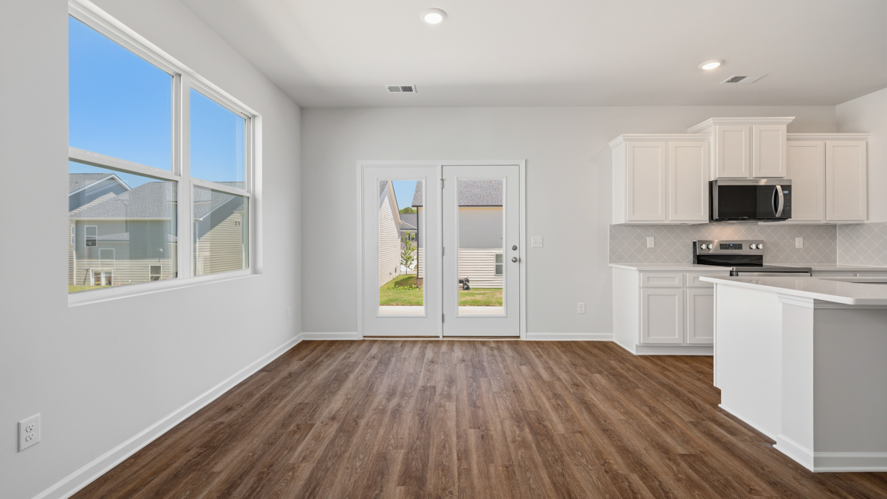 dining room and kitchen