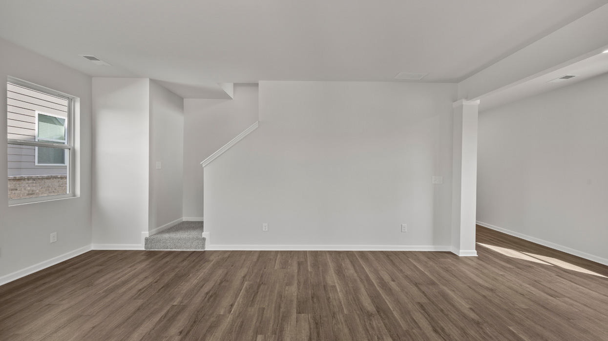 angled living room