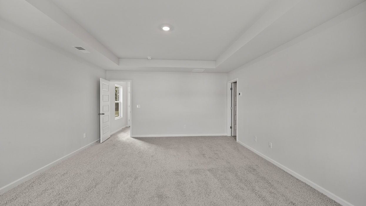 angled primary bedroom