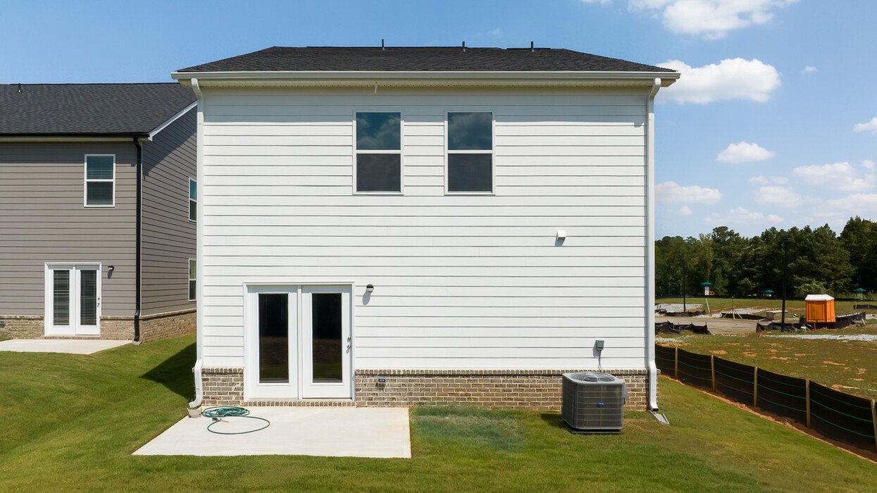 single family two-story rear