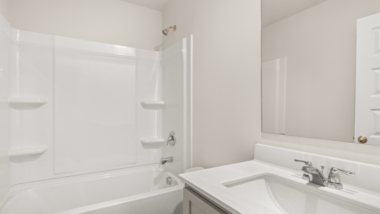 bathroom with single sink