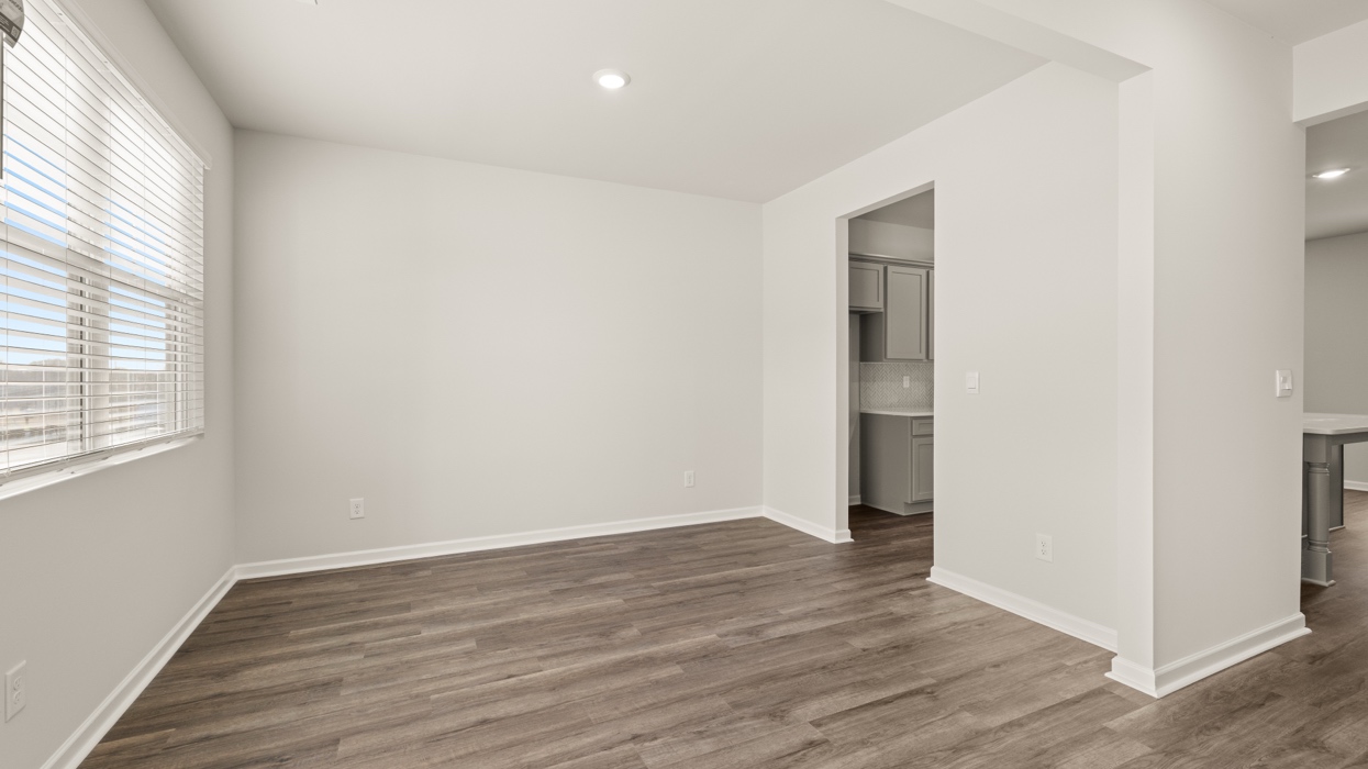 foyer and flex room with natural light