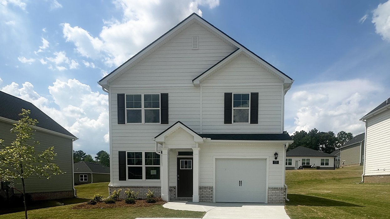 Brandon floor plan front exterior
