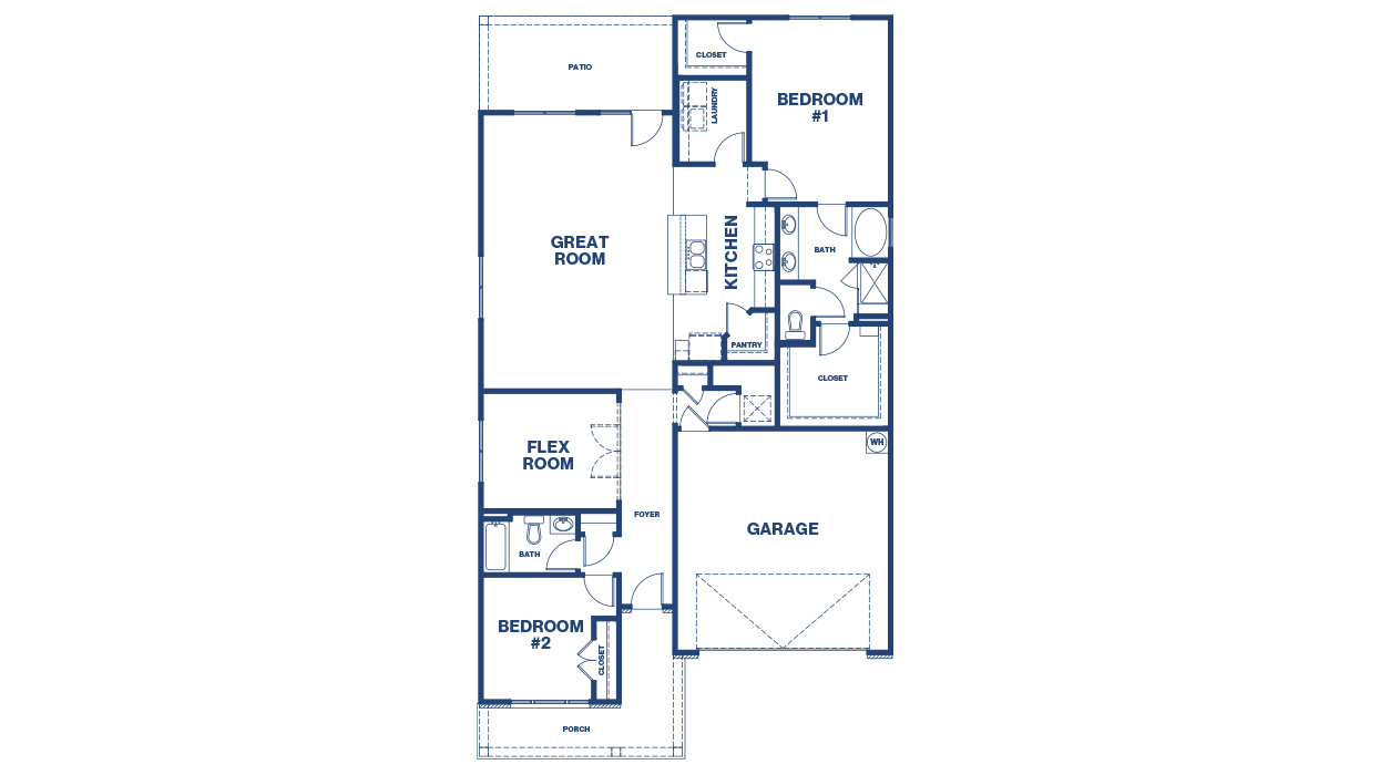 blue floor plan
