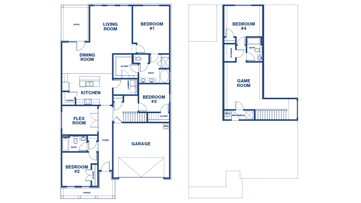blue floor plan