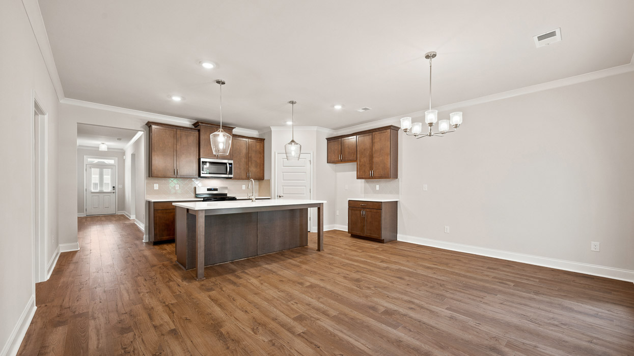 living room to kitchen
