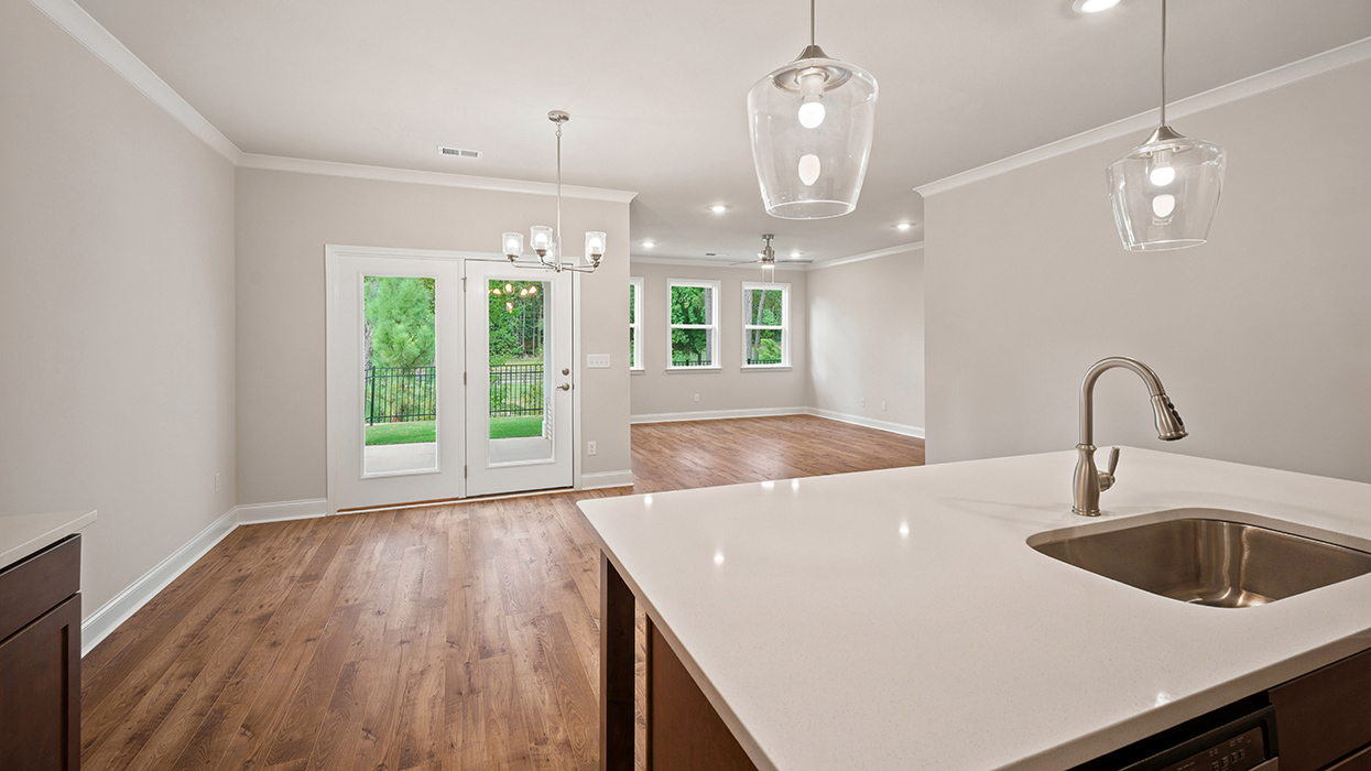 kitchen to living room