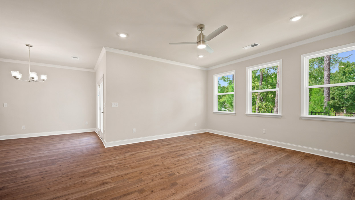 living room to dining room