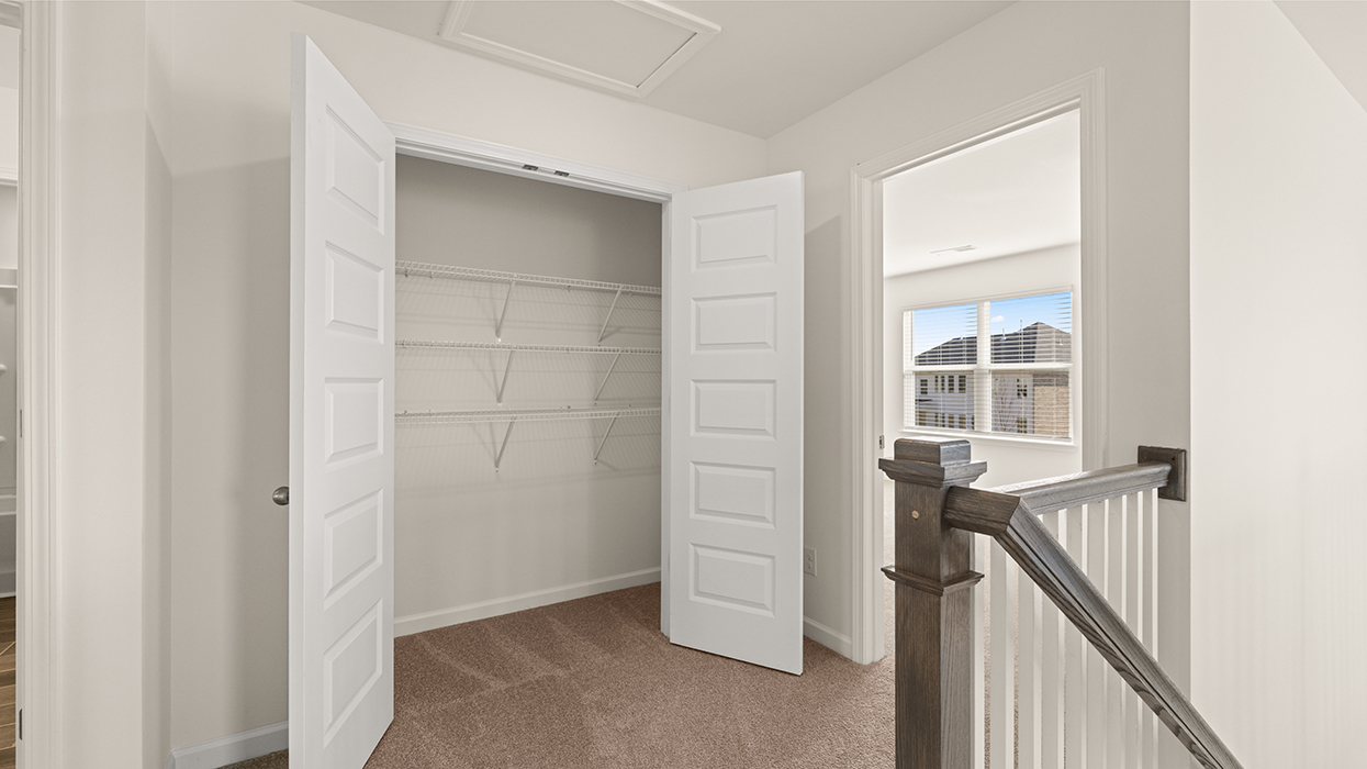 hall with closet