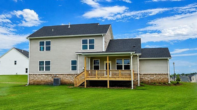 single family two-story rear