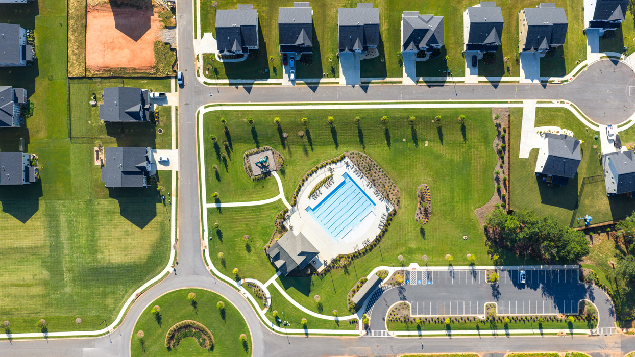 westland community amenities aerial